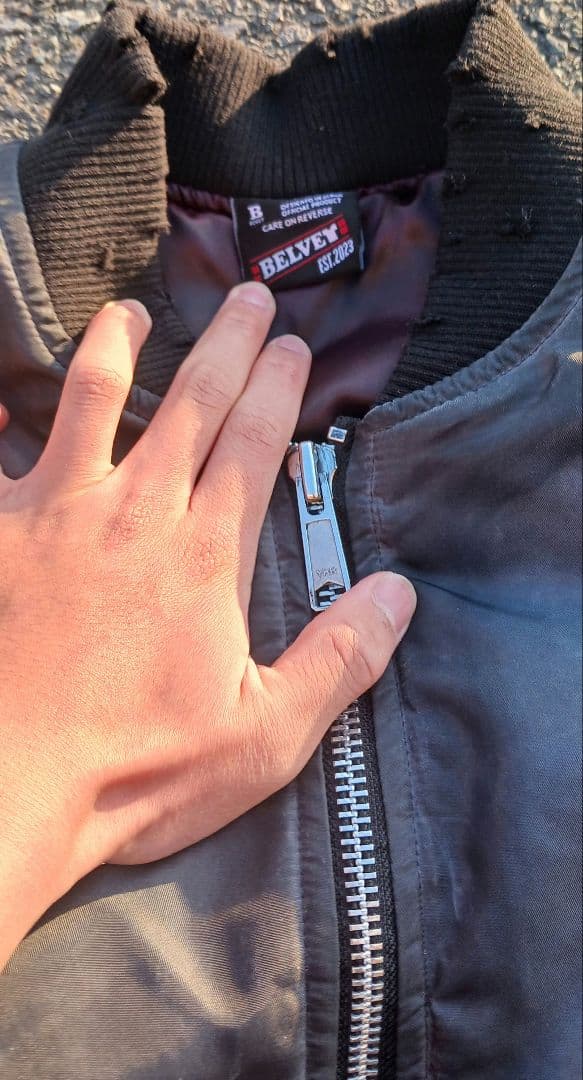 り*り様 BELVET Faded MA-1 BomberJacket