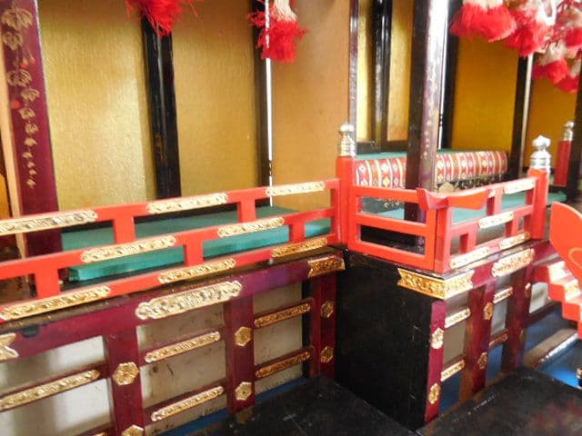 昭和レトロ 雛人形 御殿飾り 豊寿殿 雛飾り 雛祭り木製組み立て式 昭和30年代