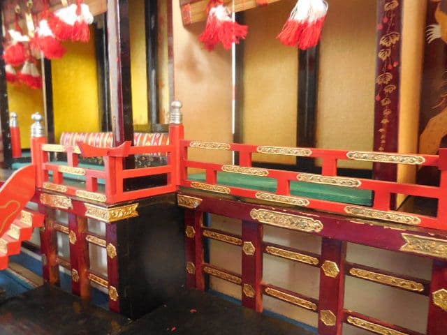 昭和レトロ 雛人形 御殿飾り 豊寿殿 雛飾り 雛祭り木製組み立て式 昭和30年代