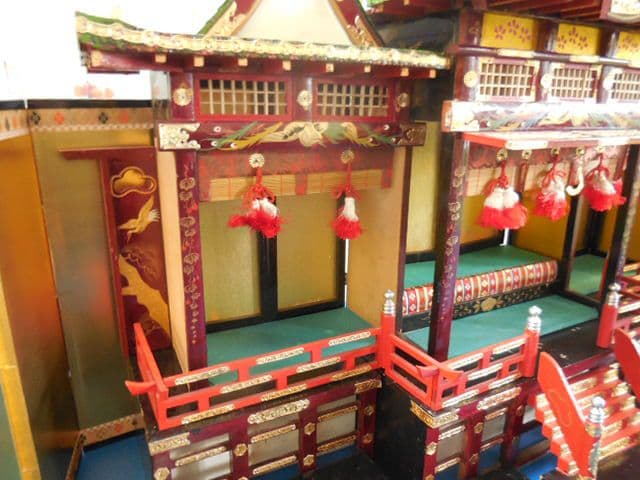 昭和レトロ 雛人形 御殿飾り 豊寿殿 雛飾り 雛祭り木製組み立て式 昭和30年代