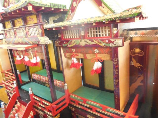 昭和レトロ 雛人形 御殿飾り 豊寿殿 雛飾り 雛祭り木製組み立て式 昭和30年代