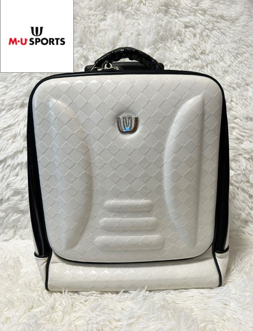 【美品】MU SPORTS キャリーケース シンプル ホワイト ミエコ ウエサコ