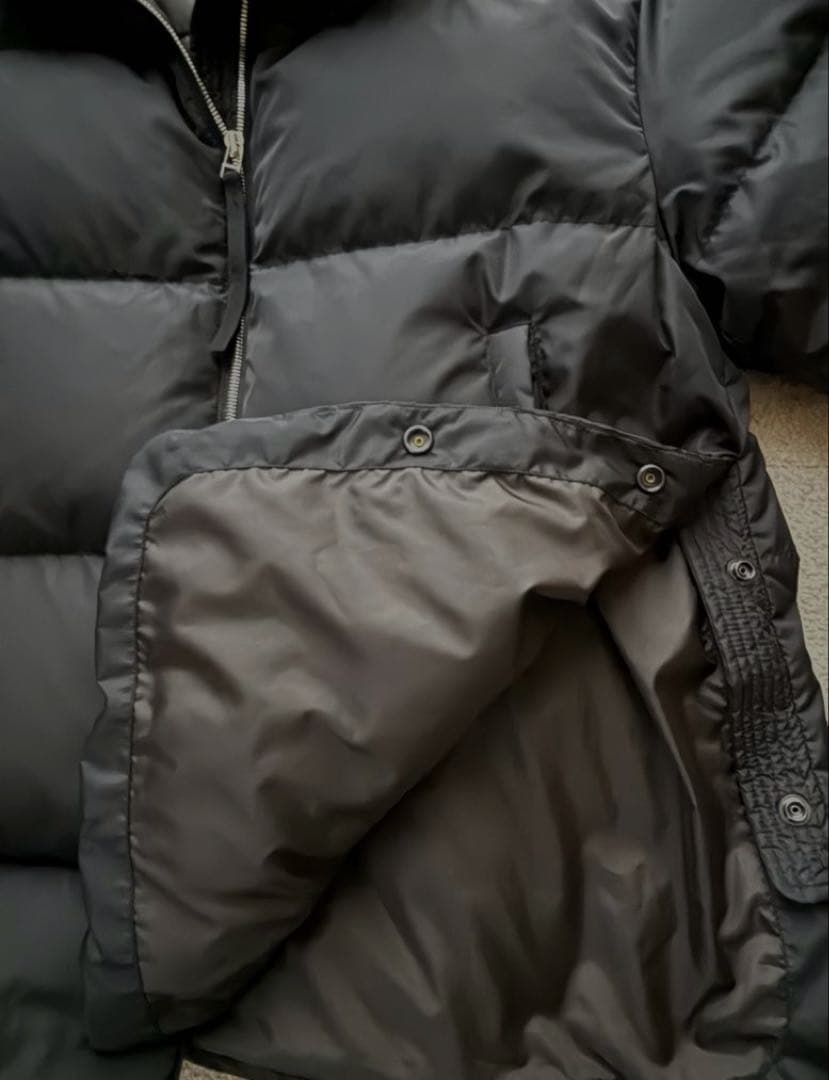 身幅63 トゥモローランド マカフィー ダウンコート ダウンジャケット 黒