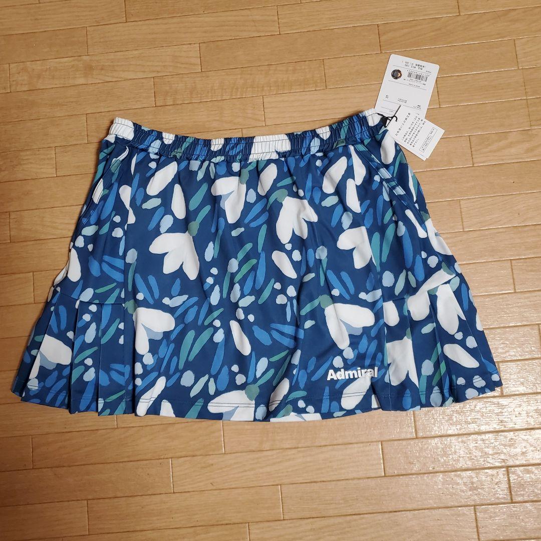 新品　2025秋冬　Admiral 花柄 テニススカート Mサイズ