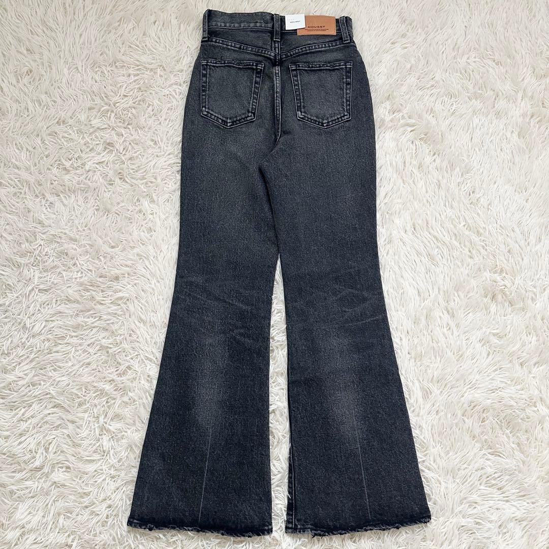 2024✨️moussy MVS FLARE デニムパンツ ストレッチ 黒 S