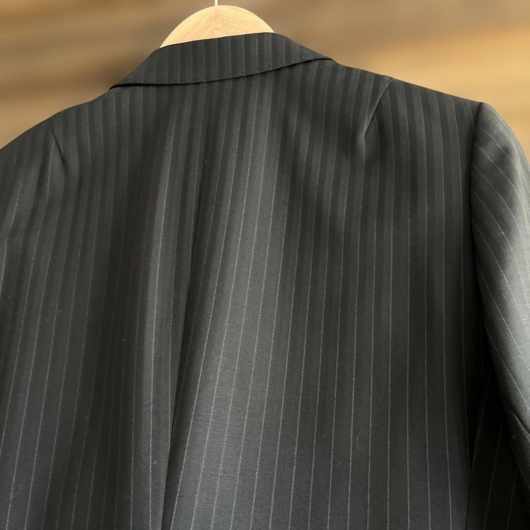 23 区　ストライプ ブラックスーツ サイズ44