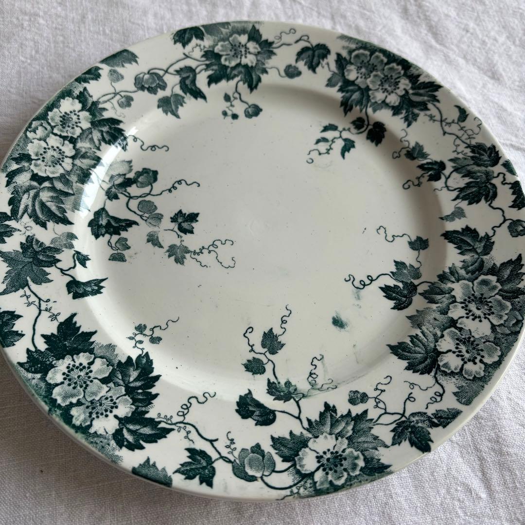 フランスアンティーク サンタマン Marion デザートプレート2枚セット