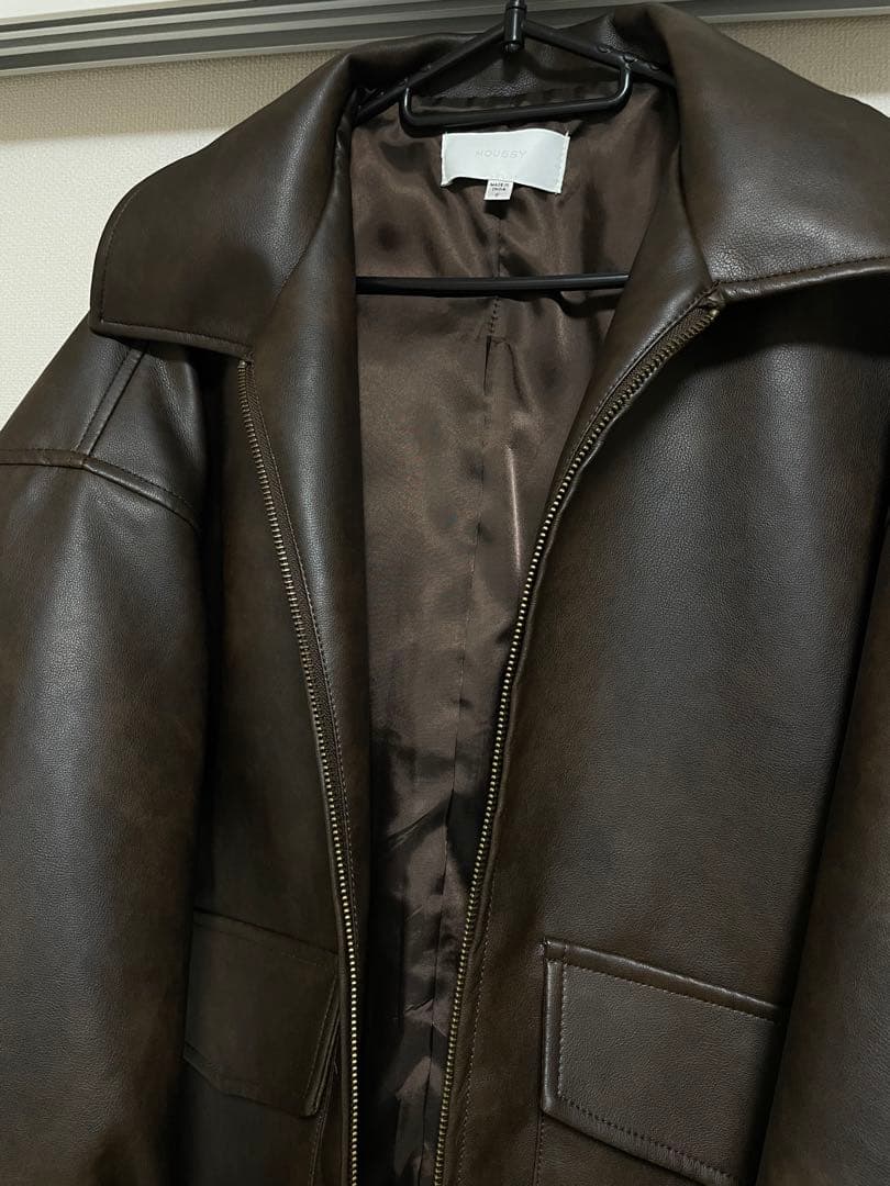 moussy ジャケット　 FAUX LEATHER OVER ジャケット
