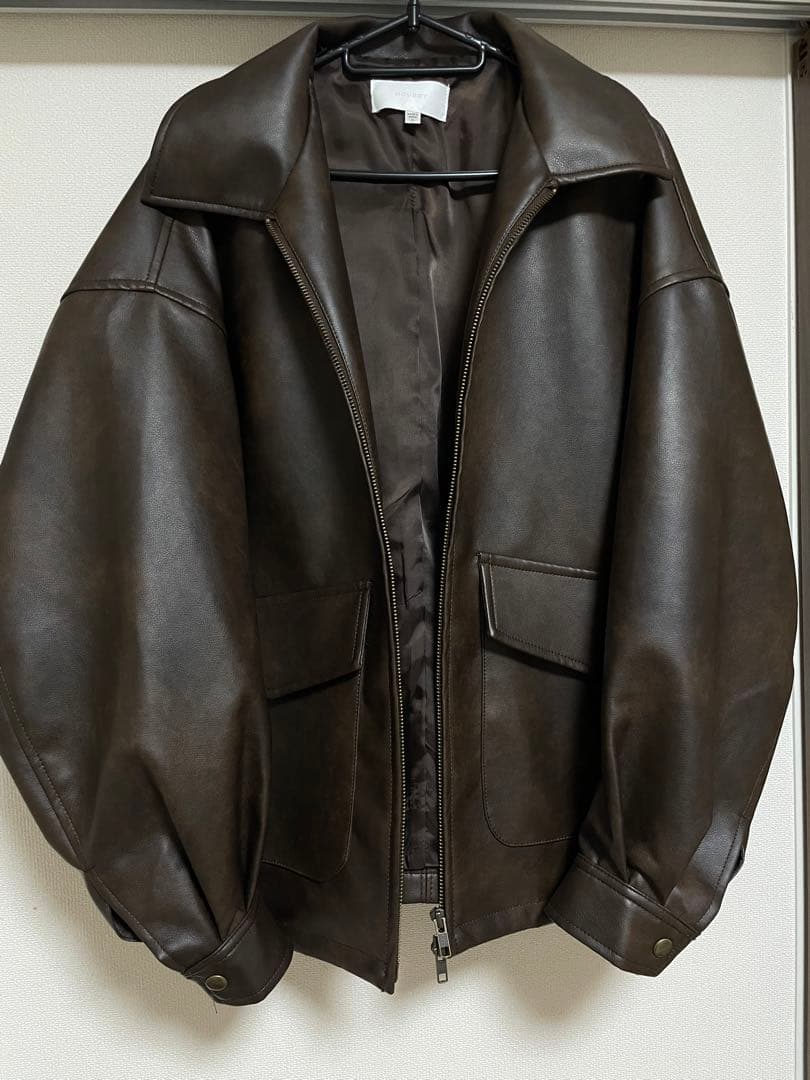 moussy ジャケット　 FAUX LEATHER OVER ジャケット