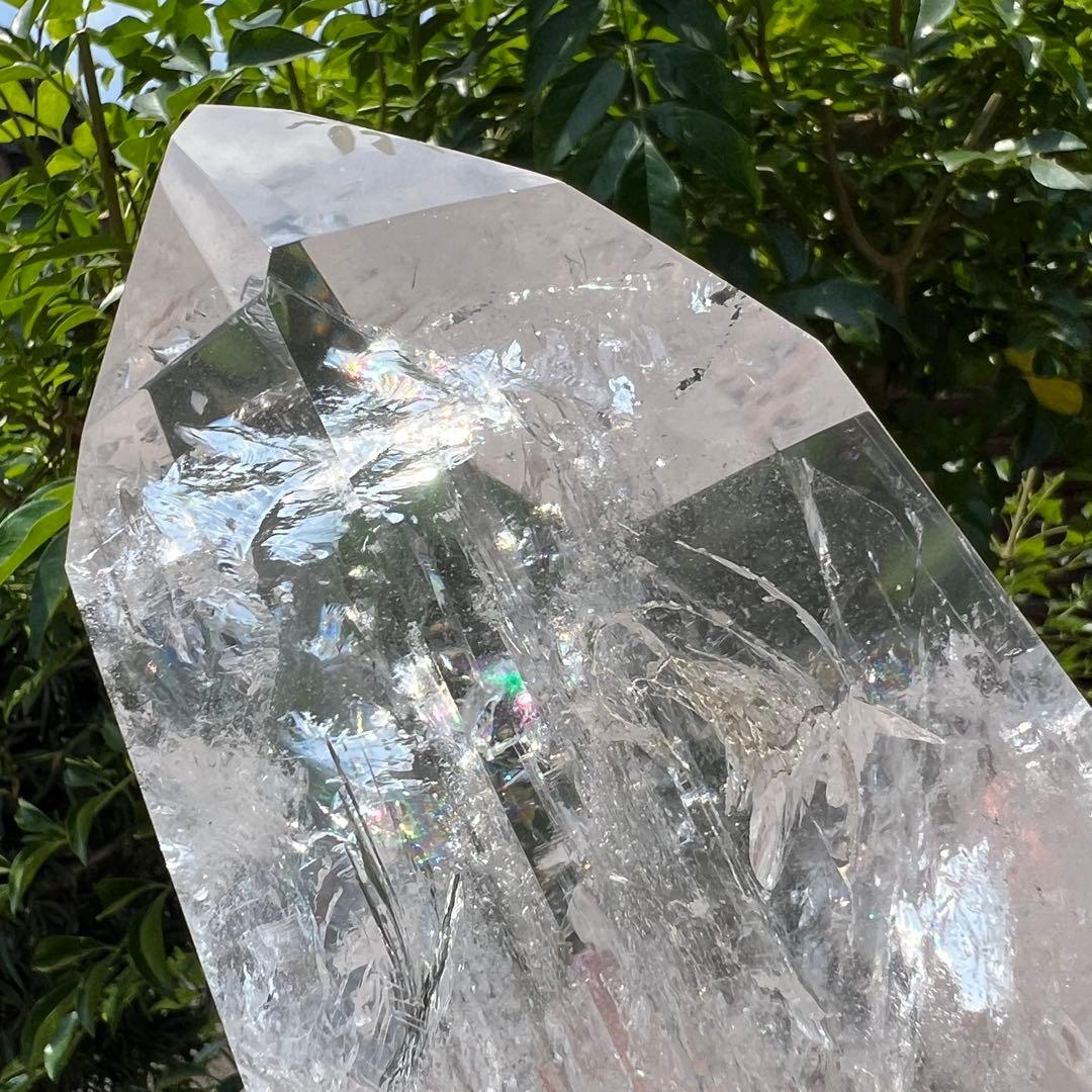 ✳️☆幻宝☆極品極上ハイパワー水晶☆レインボー レムリアンシード 六角柱 天然石