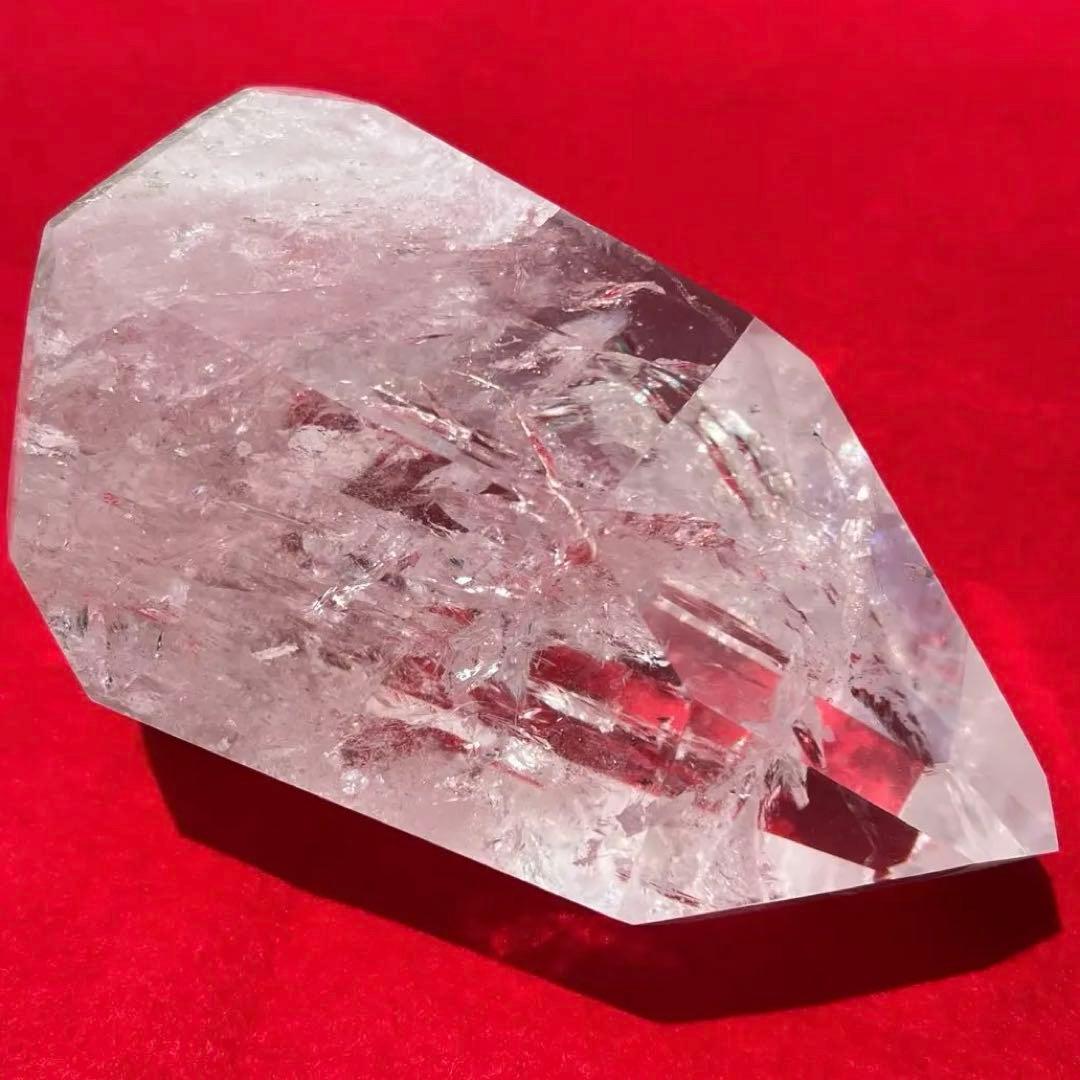 ✳️☆幻宝☆極品極上ハイパワー水晶☆レインボー レムリアンシード 六角柱 天然石