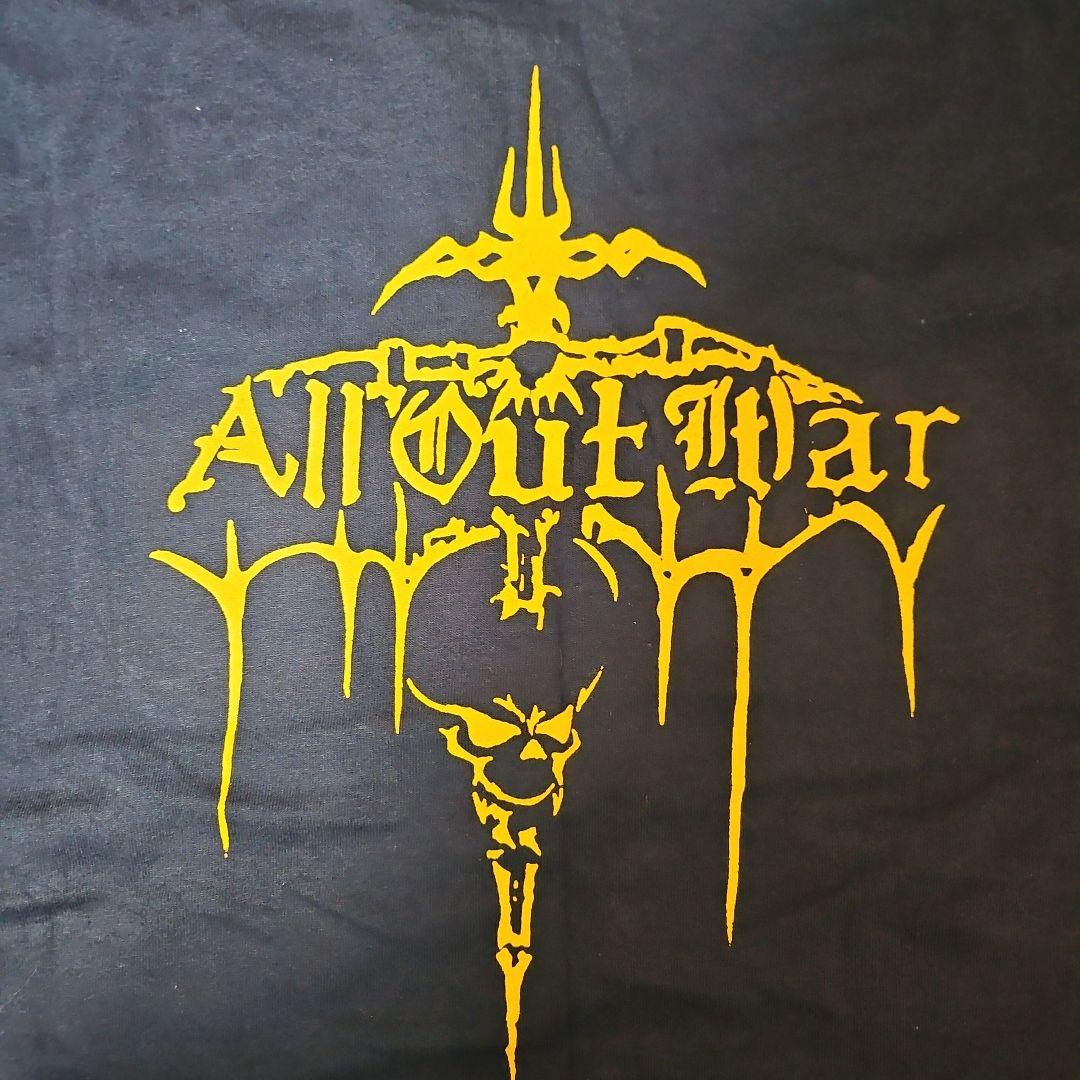 ALL OUT WAR Tシャツ XL 未使用 NYHC 当時もの 激レア 紺
