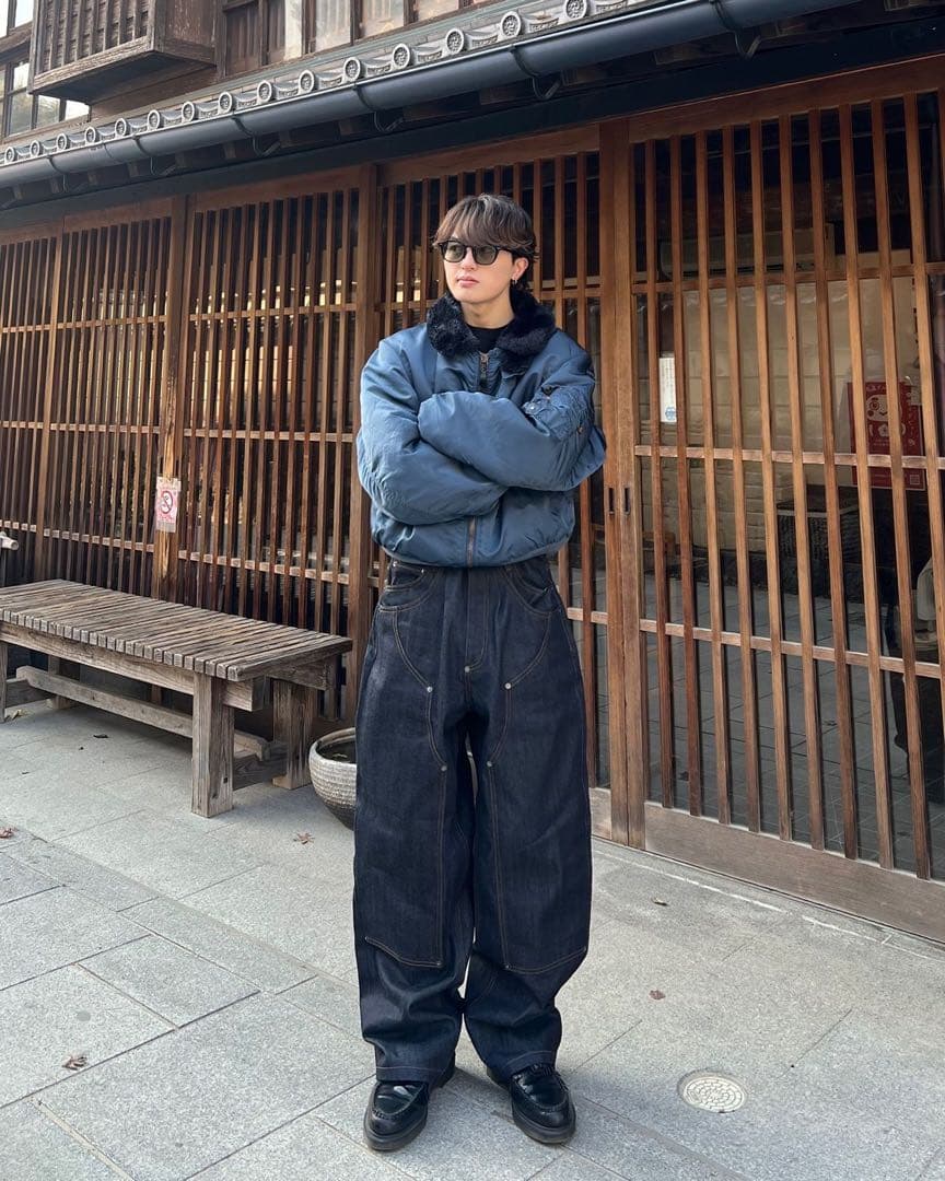 90s USA製　ALPHA MA-1 L-2A フライトジャケットヴィンテージ