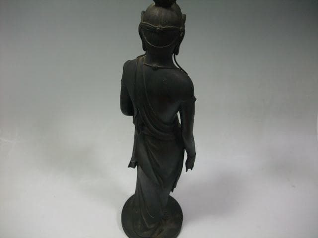 値下げ可能　高村光雲 聖観音 菩薩 銅製 ブロンズ像