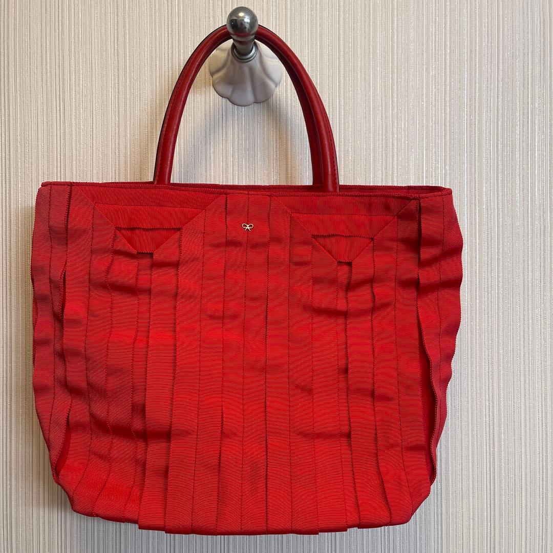 アニヤハインドマーチ　赤　トートバッグ