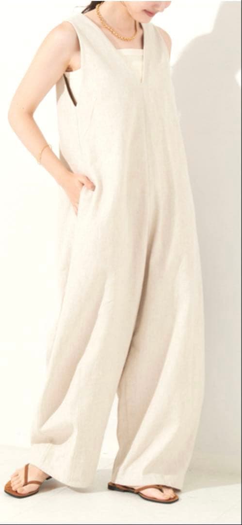 プラージュ　plage バルーン　オールインワン　ベージュ　36 試着のみ美品