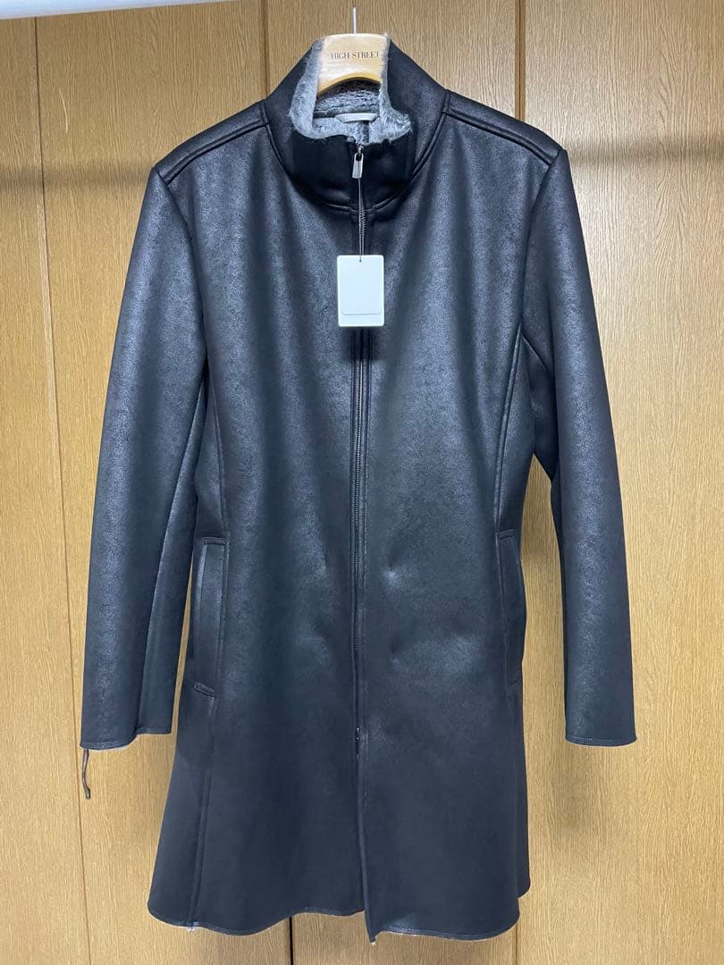 HIGH STREET フェイクムートンスタンドコート