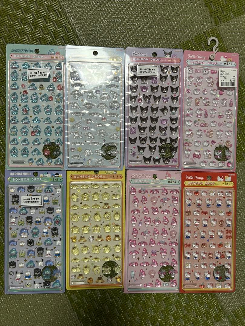 サンリオ ボンボンドロップシール ミニ 【国内正規品】８枚セット