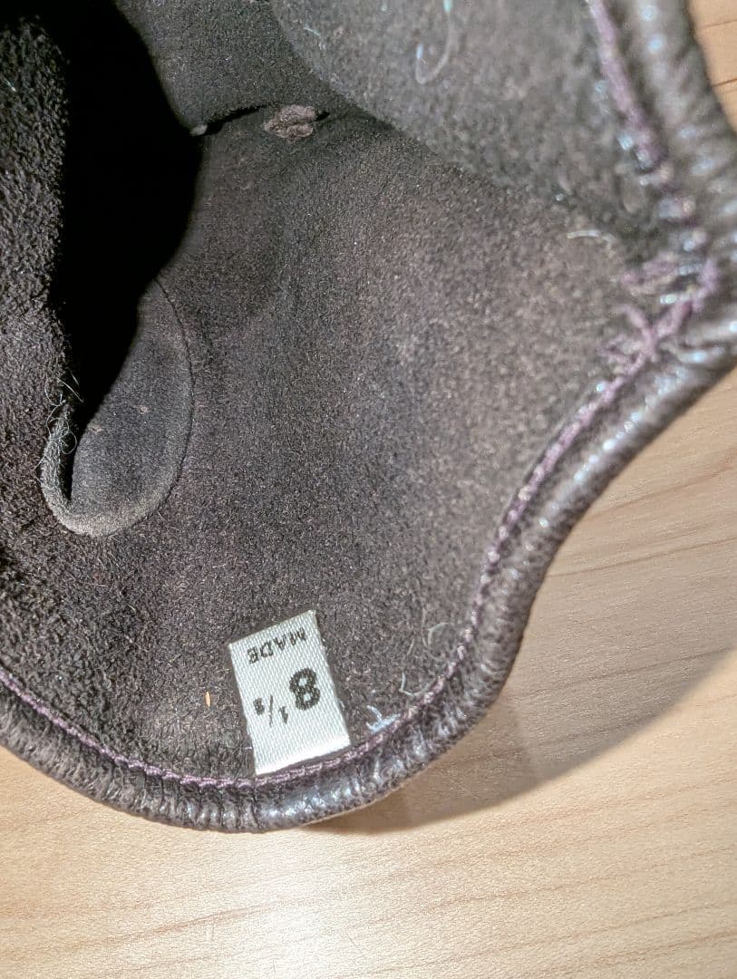 BALLY バリー　ダークブラウン レザー手袋 ジッパー付き