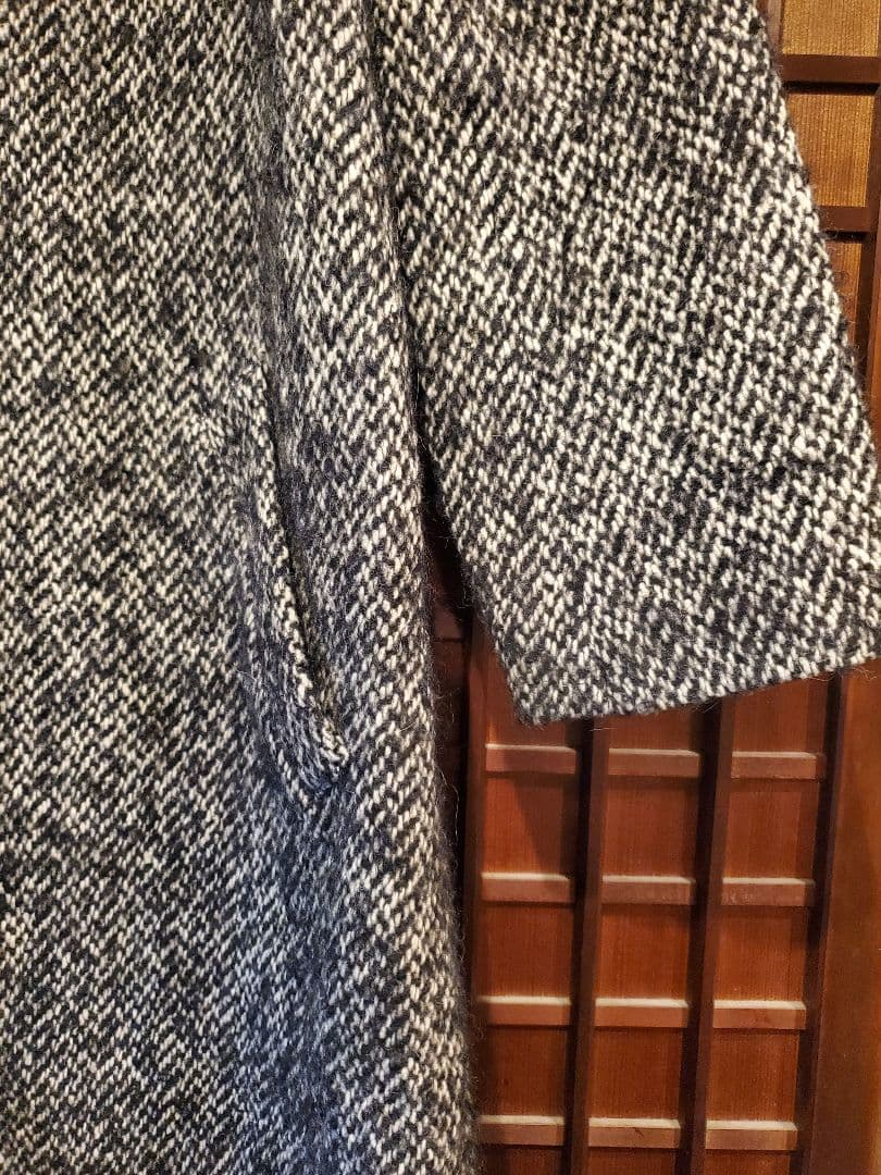 H＆ by POOL ヘリンボーンロングコート