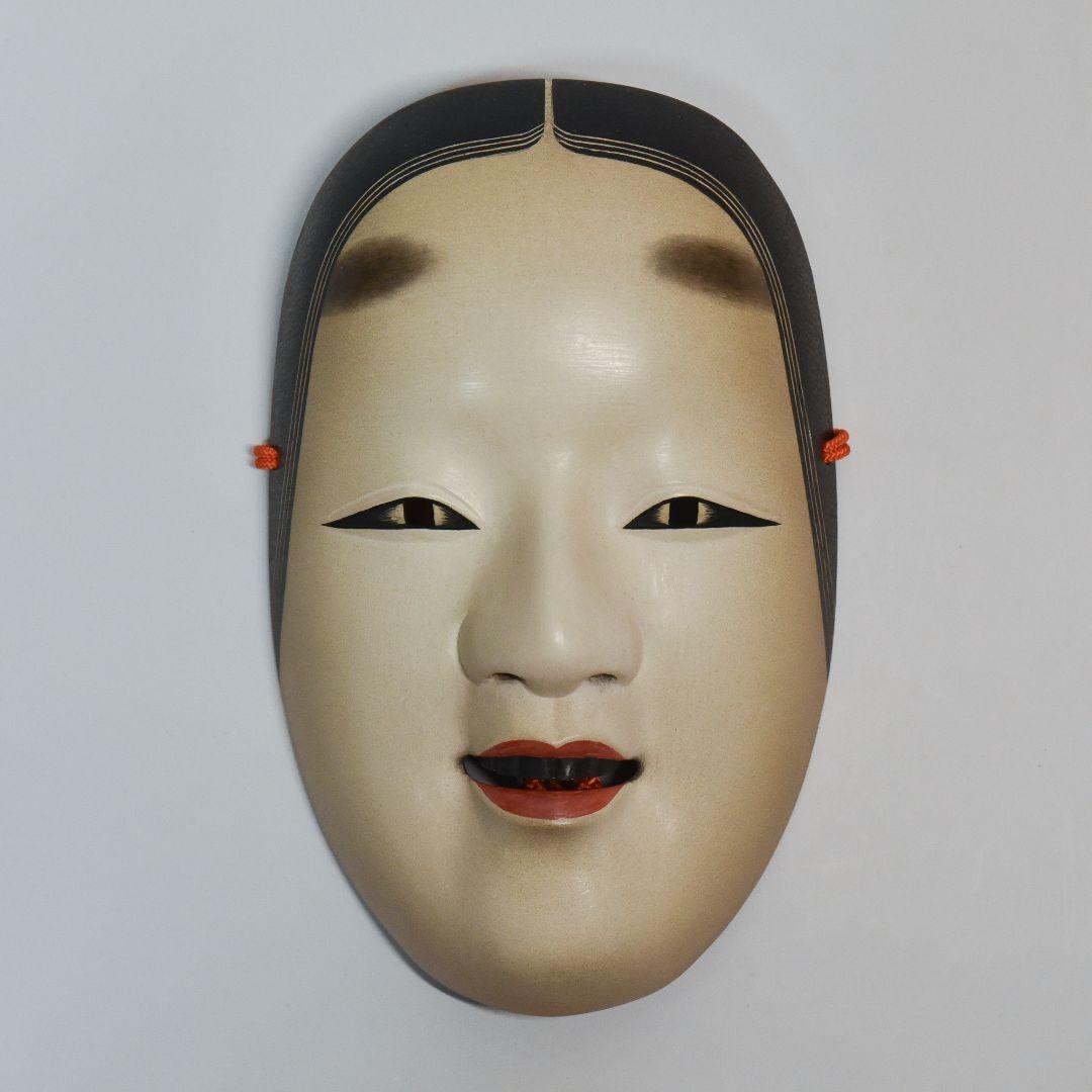 能面 小面 田中彗月作 能面袋 箱付き 超美品 (F4)