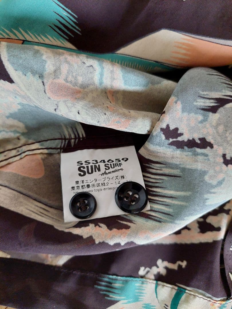 ☆美品☆　SUNSURF　サンサーフ　ロケット　スペース　アロハシャツ　M