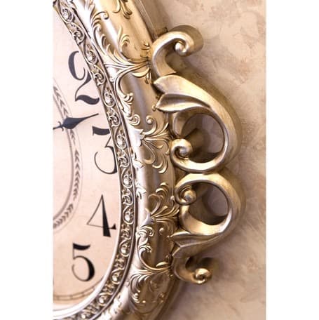 【壁掛時計】ビクトリアンパレス ウォールクロック ネグレスコ アンティーク 無音