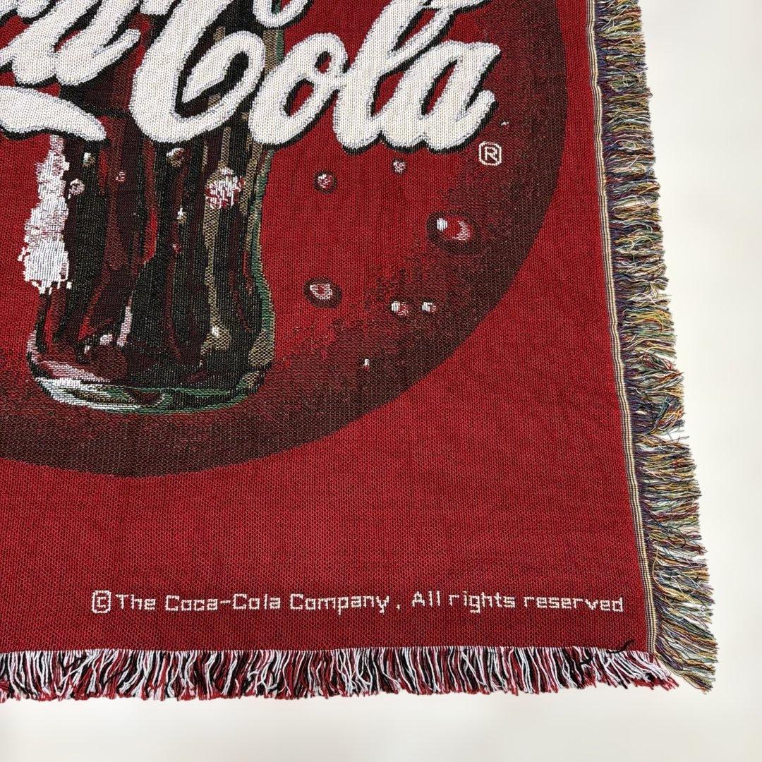コカコーラ　ブランケット　マルチカバー　ソファカバー　ラグ　125x105