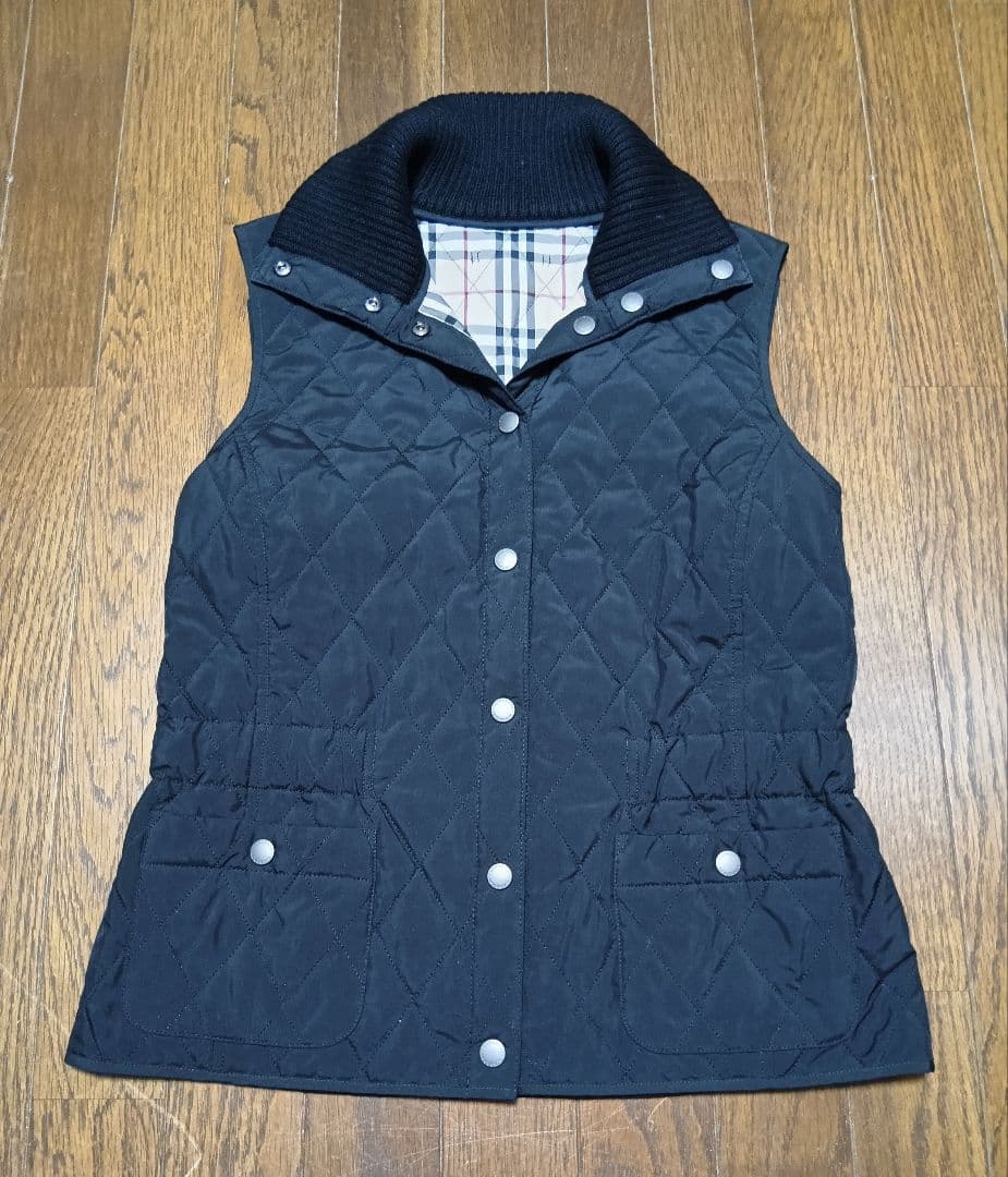 ●バーバリー●キルティングベスト●中綿入り●ポリエステル100%●婦人用