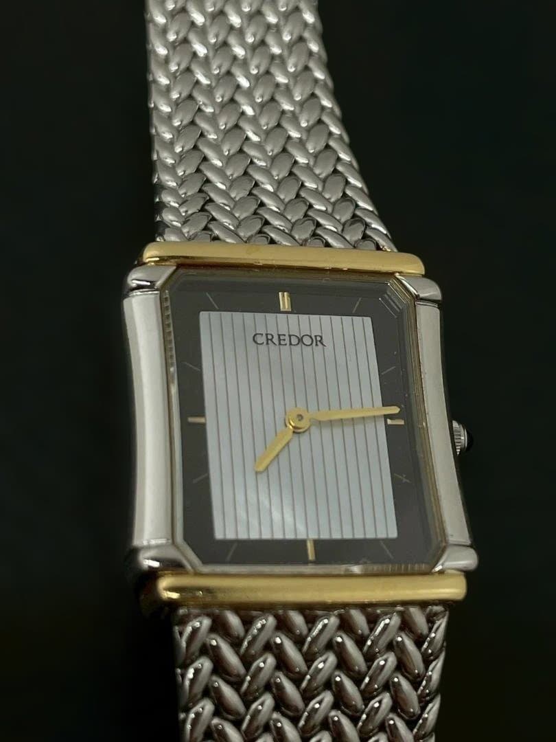 A◆SEIKOセイコー　クレドール　8420-6690　SS/K18YG　腕時計