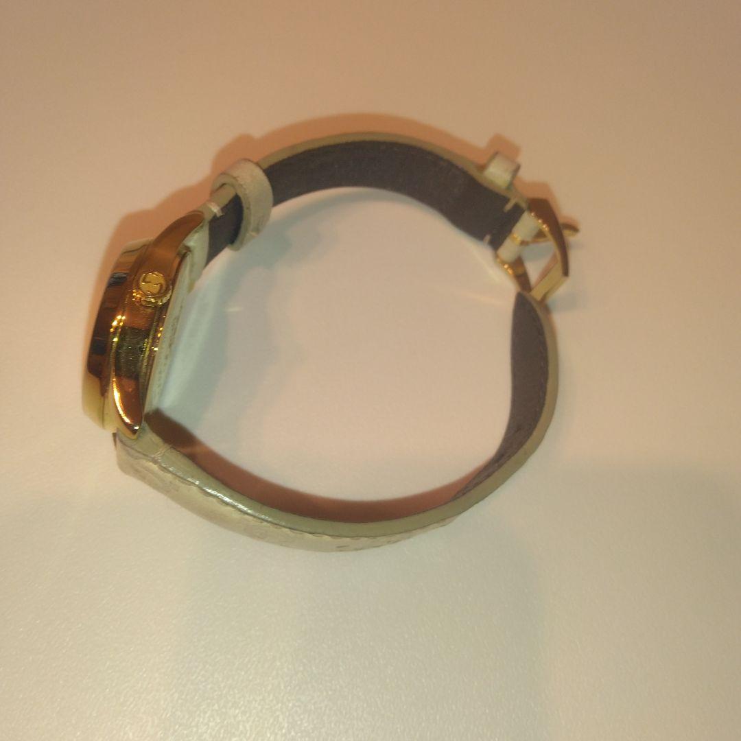 良品　GUCCI 126.5 Gタイムレス レディース腕時計 ホワイト ゴールド
