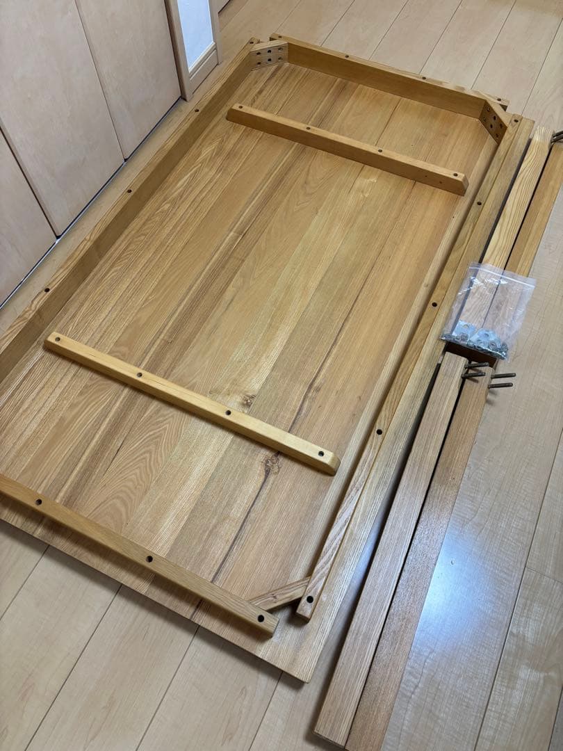 無印良品　タモ材　ダイニングテーブル