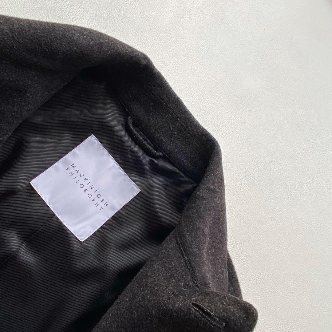 【未使用級/カシミヤ混】マッキントッシュフィロソフィ WELLINGTON 灰