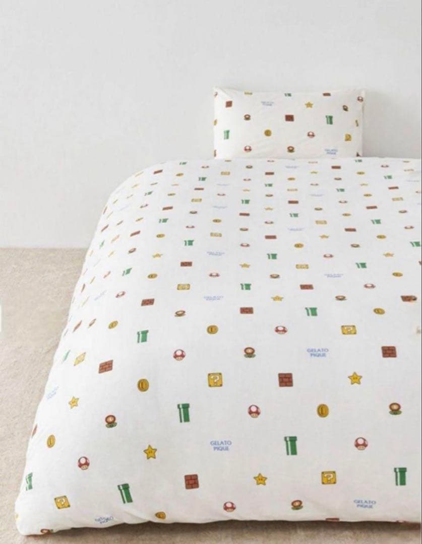 ジェラートピケ　マリオ　布団カバー3点セット　シーツ