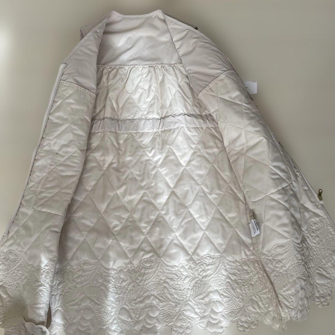 verofonna ベージュ キルティングダウンベスト　ジレ　サイズ38 Ｍ