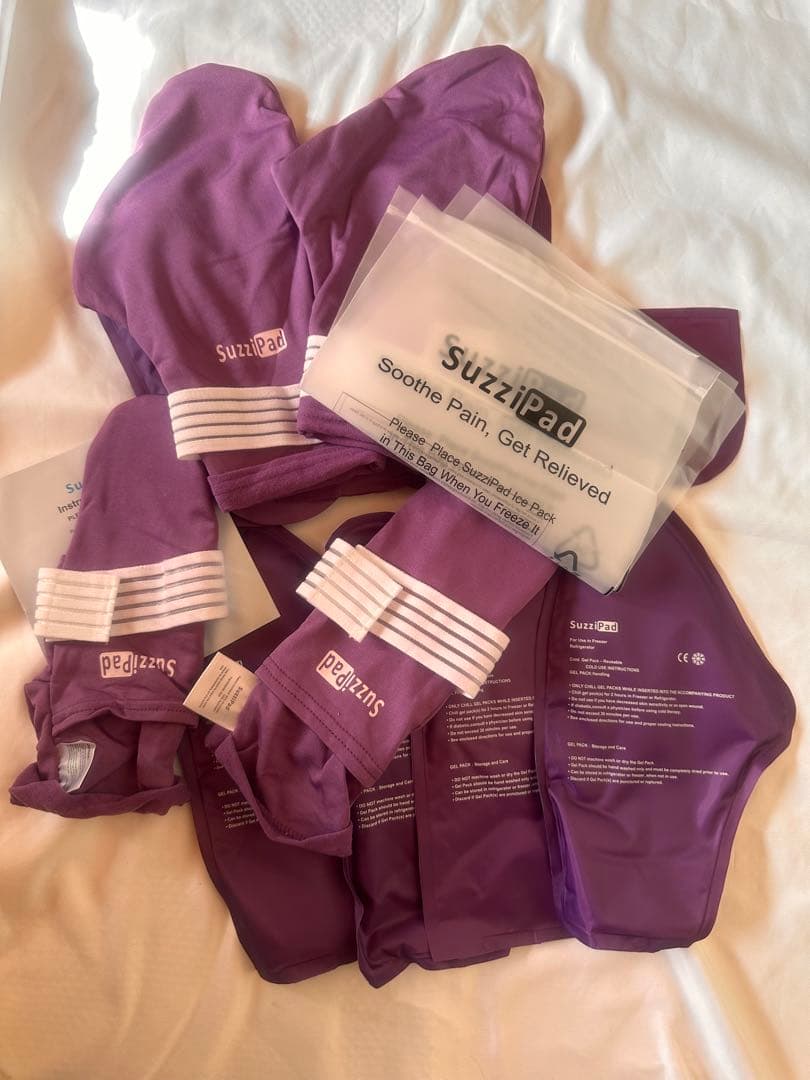 訳あり手足冷却セットSMサイズフローズングローブフローズンソックス濃紫