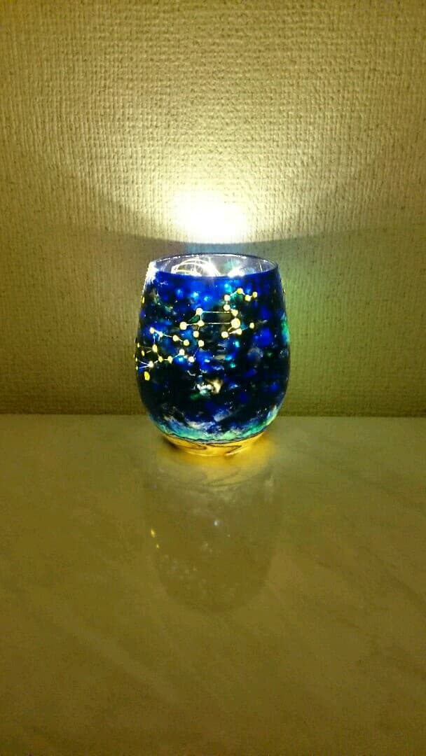 星座シリーズ 獅子座と乙女座のキャンドルホルダー