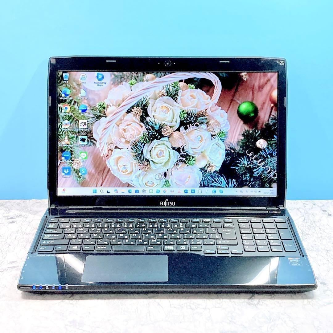 ちょこっと訳アリ✨初期設定済✨ブルーレイ✨カメラ/オフィス✨富士通ノートパソコン