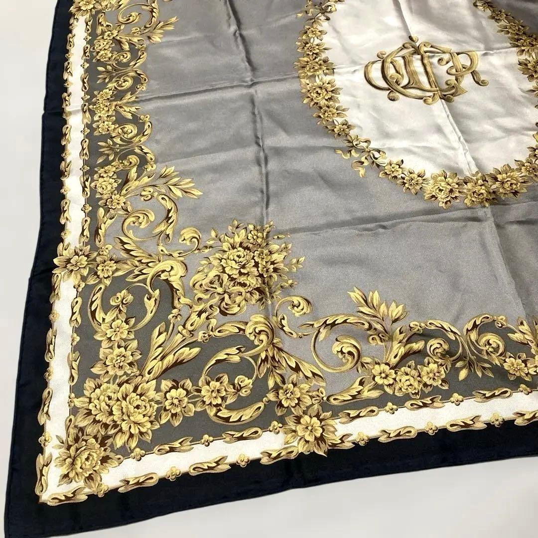 Christian Dior スカーフ　★大判カレ.美品.シルク100.タグ付き