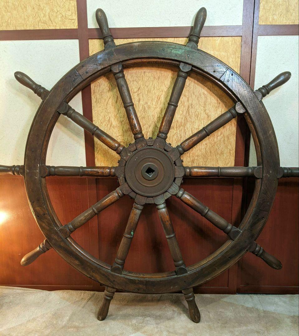 船　舵　船舵　ヴィンテージ　アンティーク　レトロ　ビンテージ