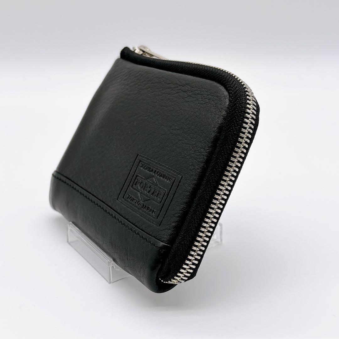未使用級✴︎ PORTER DELIGHTレザー ブラック L字ファスナー