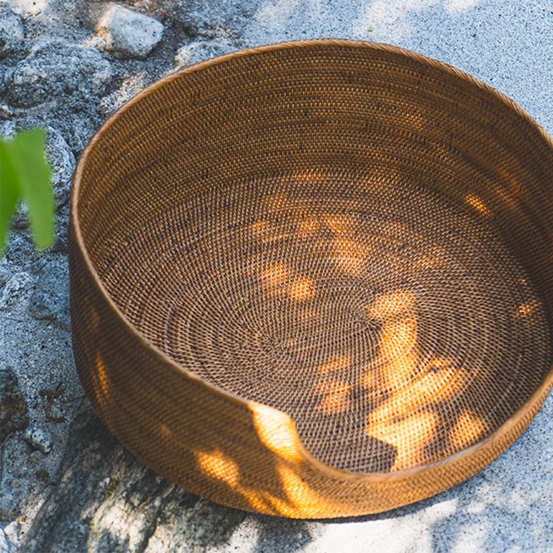 ドッグベッド S 伝統工芸 アタ細工 バスケット 籠 犬 猫 ベッド インテリア