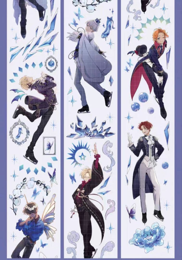 巻売 550★ 海外 マスキングテープ マステ PET 装飾 人物 銀ホロ