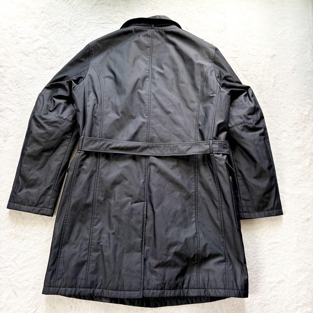 美品　ヘルノ　トレンチコート　グレー　XL 大きいサイズ　イタリア製