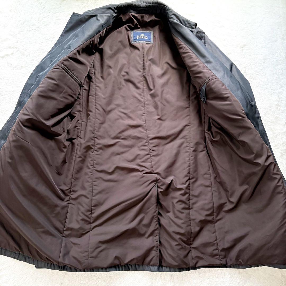 美品　ヘルノ　トレンチコート　グレー　XL 大きいサイズ　イタリア製