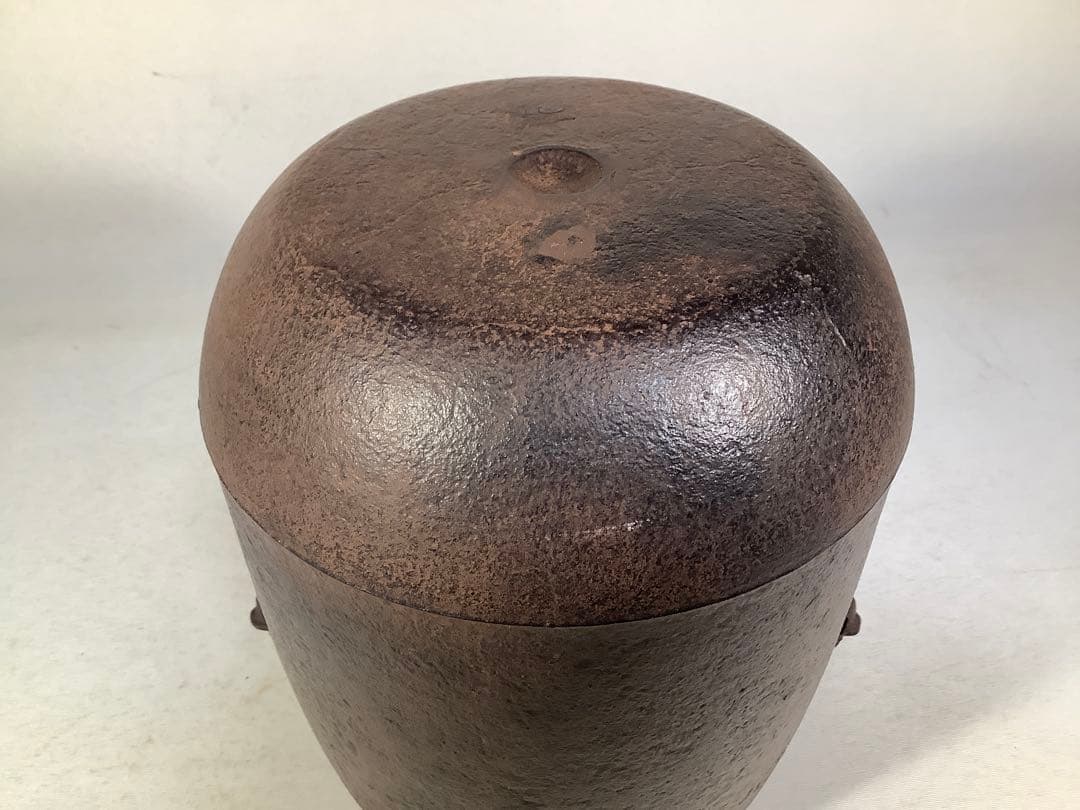 山景の図　肩衝尻張釜　菊池政直　茶道具　送料無料