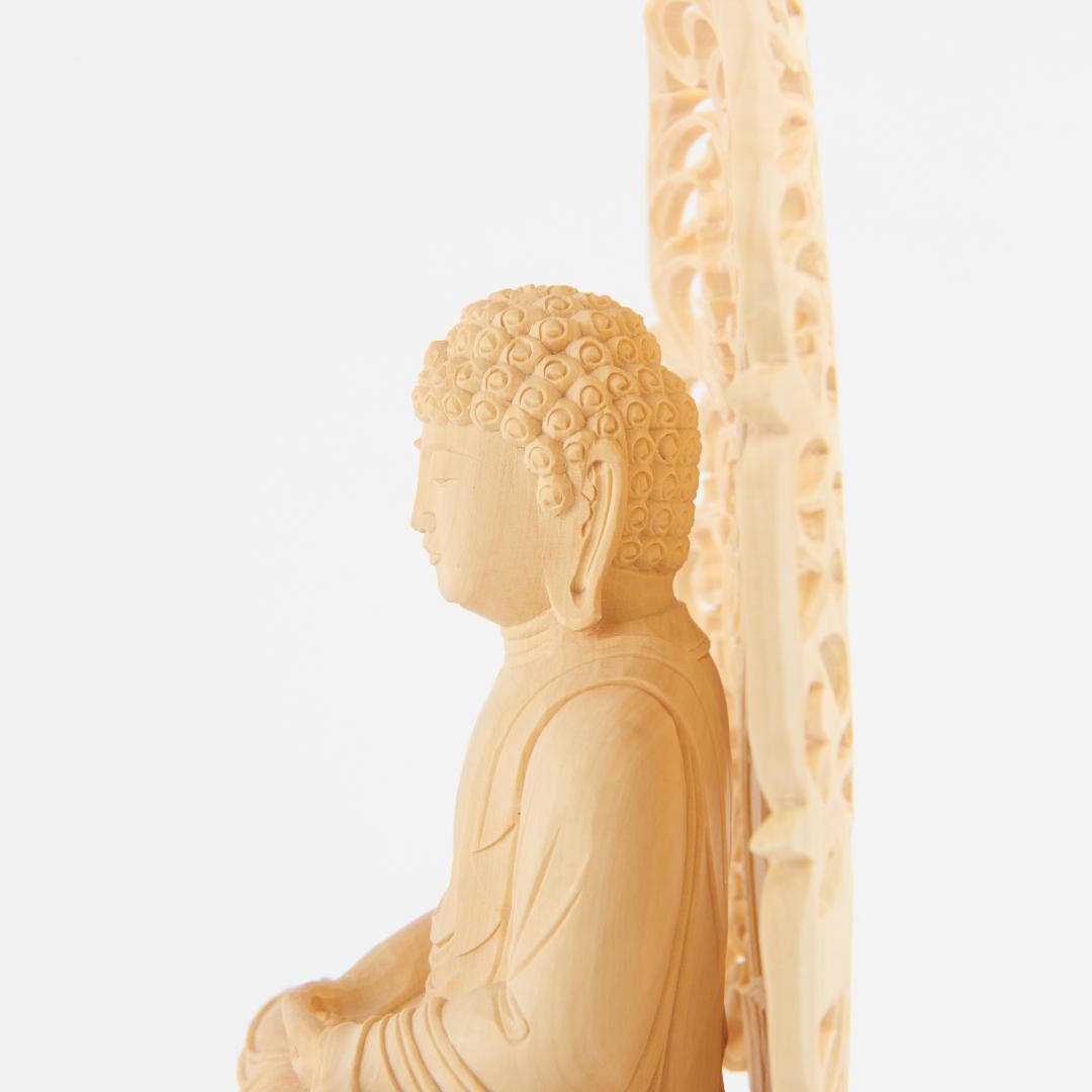 黄楊　２.５寸　阿弥陀如来 033