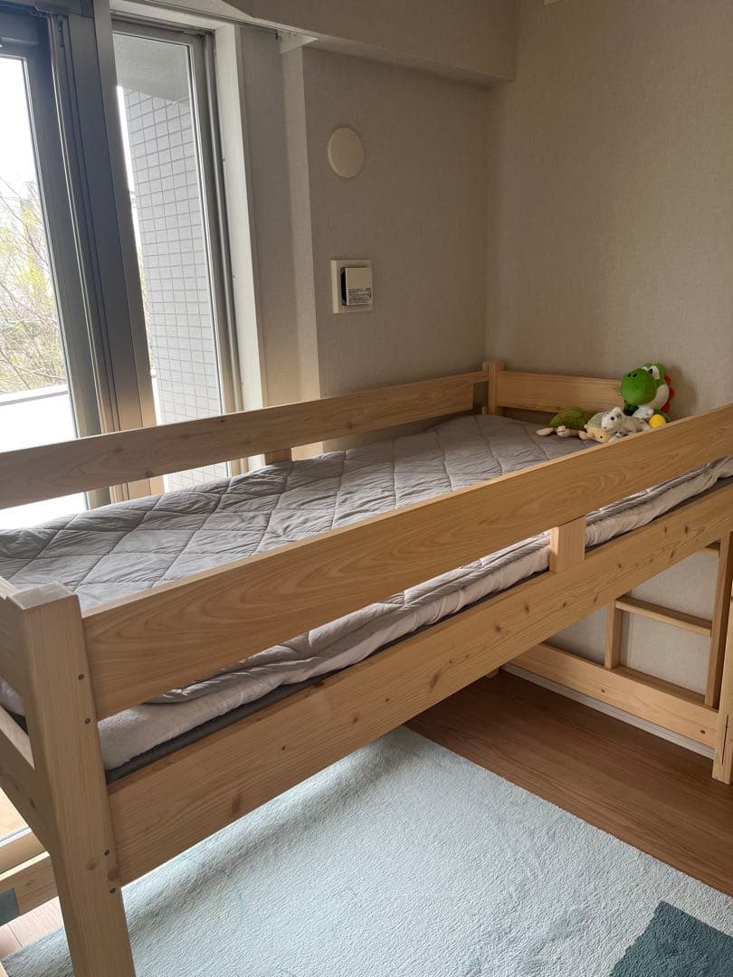 木製 ロフトベッド システムベッド大川家具 小さめSSS type 180×90