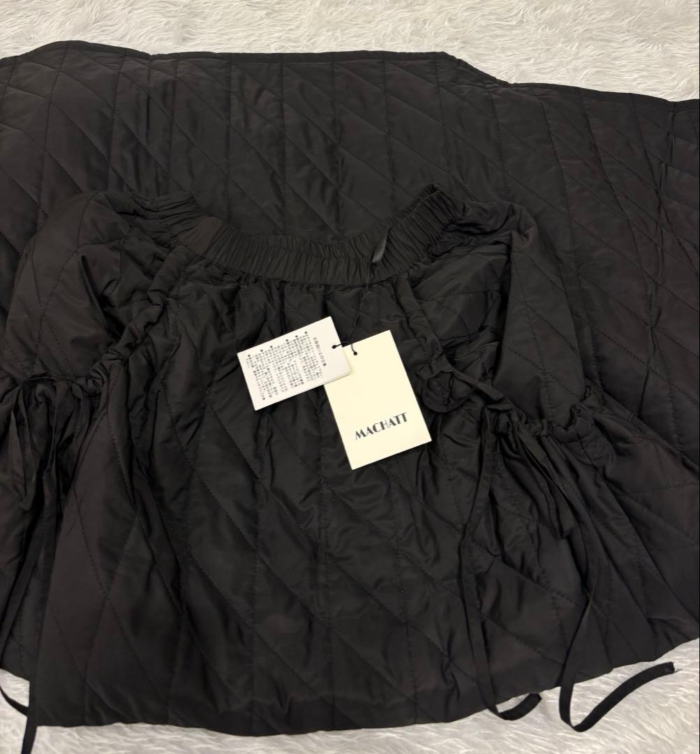 【新品タグ付き】マチャットmachatt キルティング　ロング　スカート