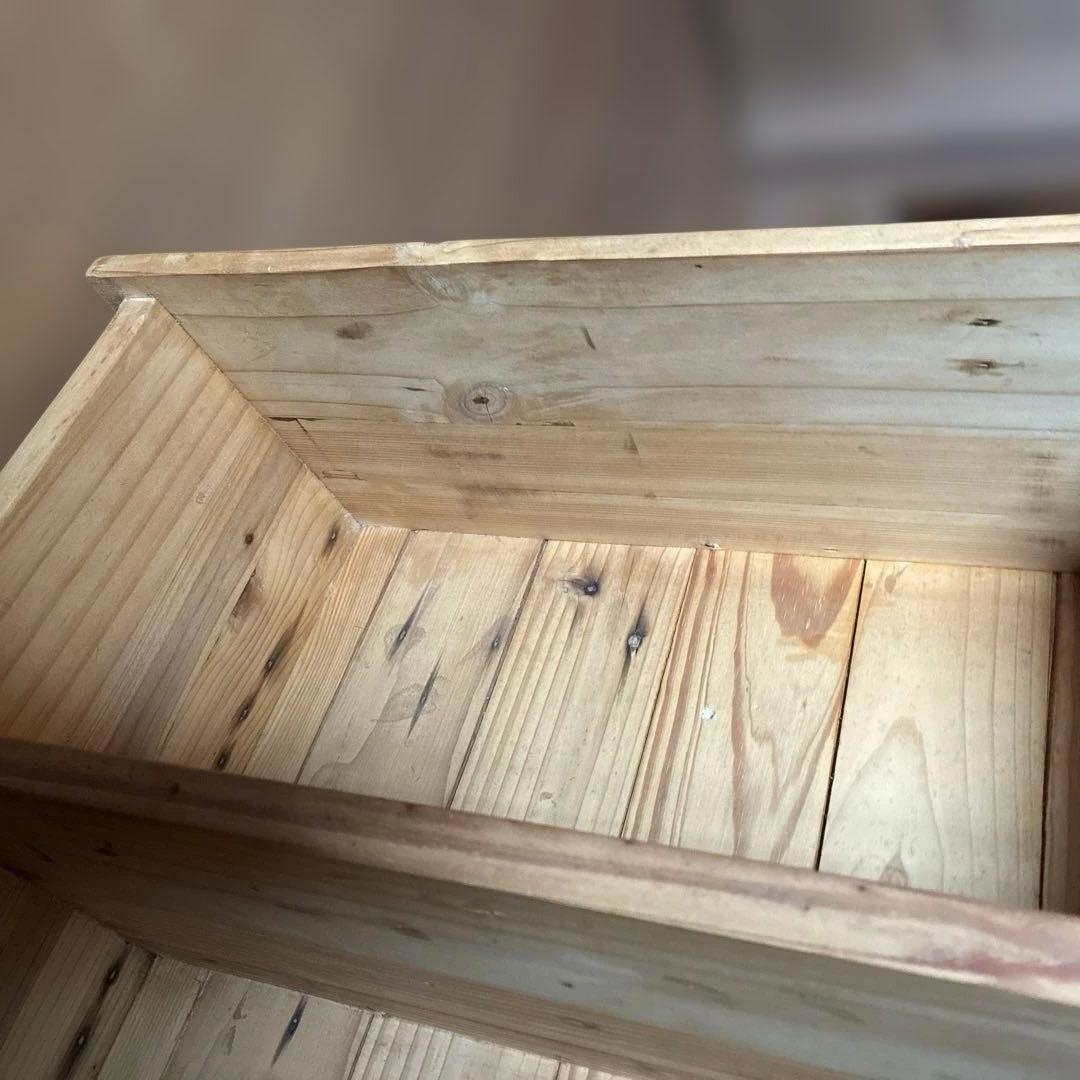 木製ラック 3段 引き出し付き ナチュラルウッド